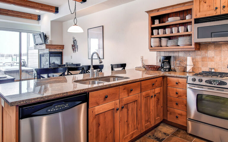 photo of townhome kitchen