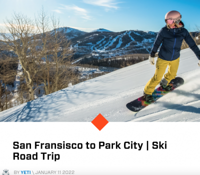 January 11, 2022, San Fransisco to Park City | Ski Road Trip