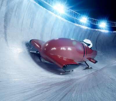 bob sledding race