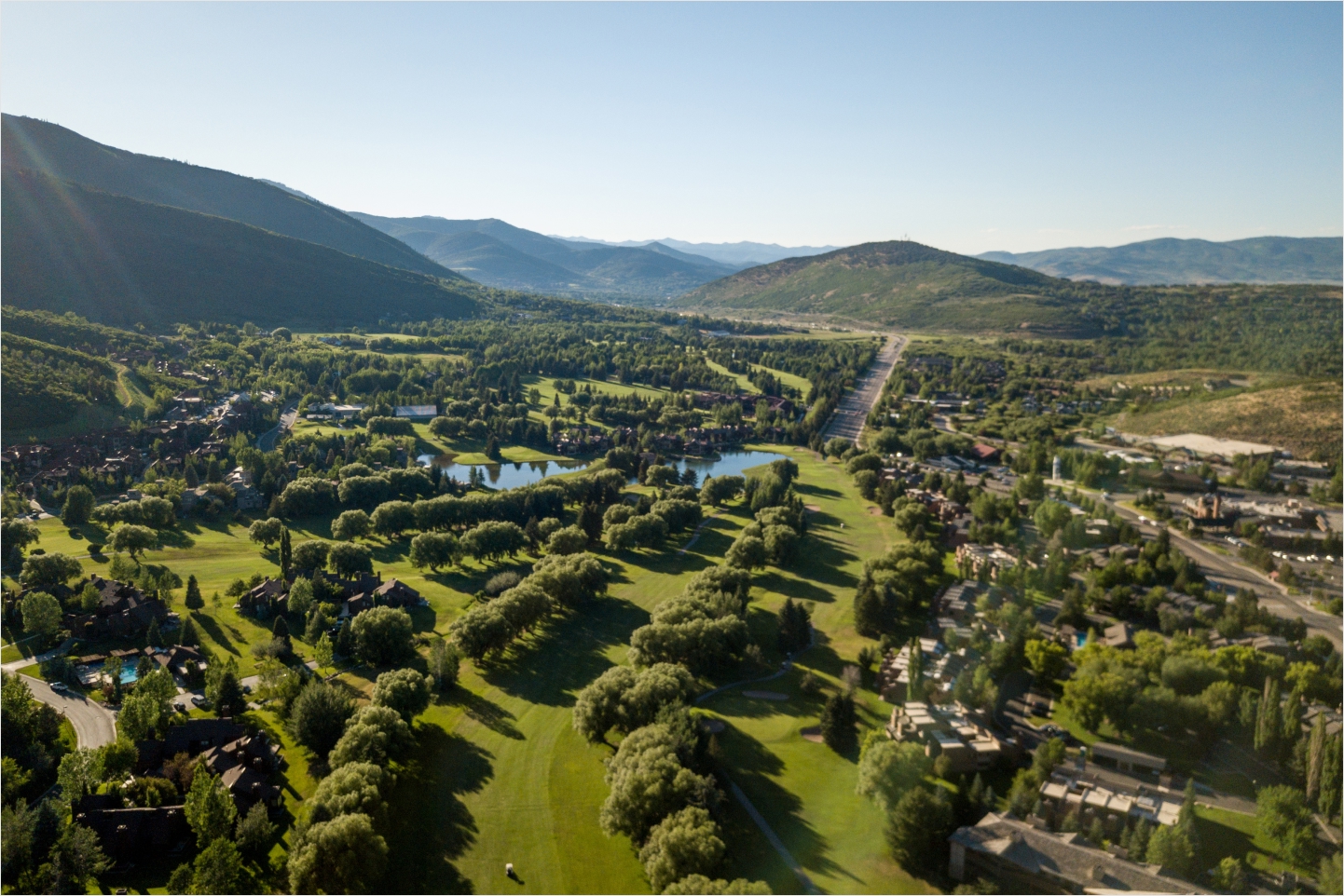 A golf course in Park City