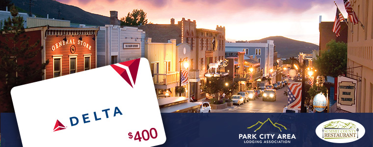Downtown Park City with Delta 400 dollar giftcard