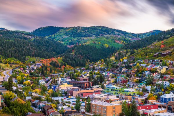 Fall colors near Newpark Resort, Park City, Utah
